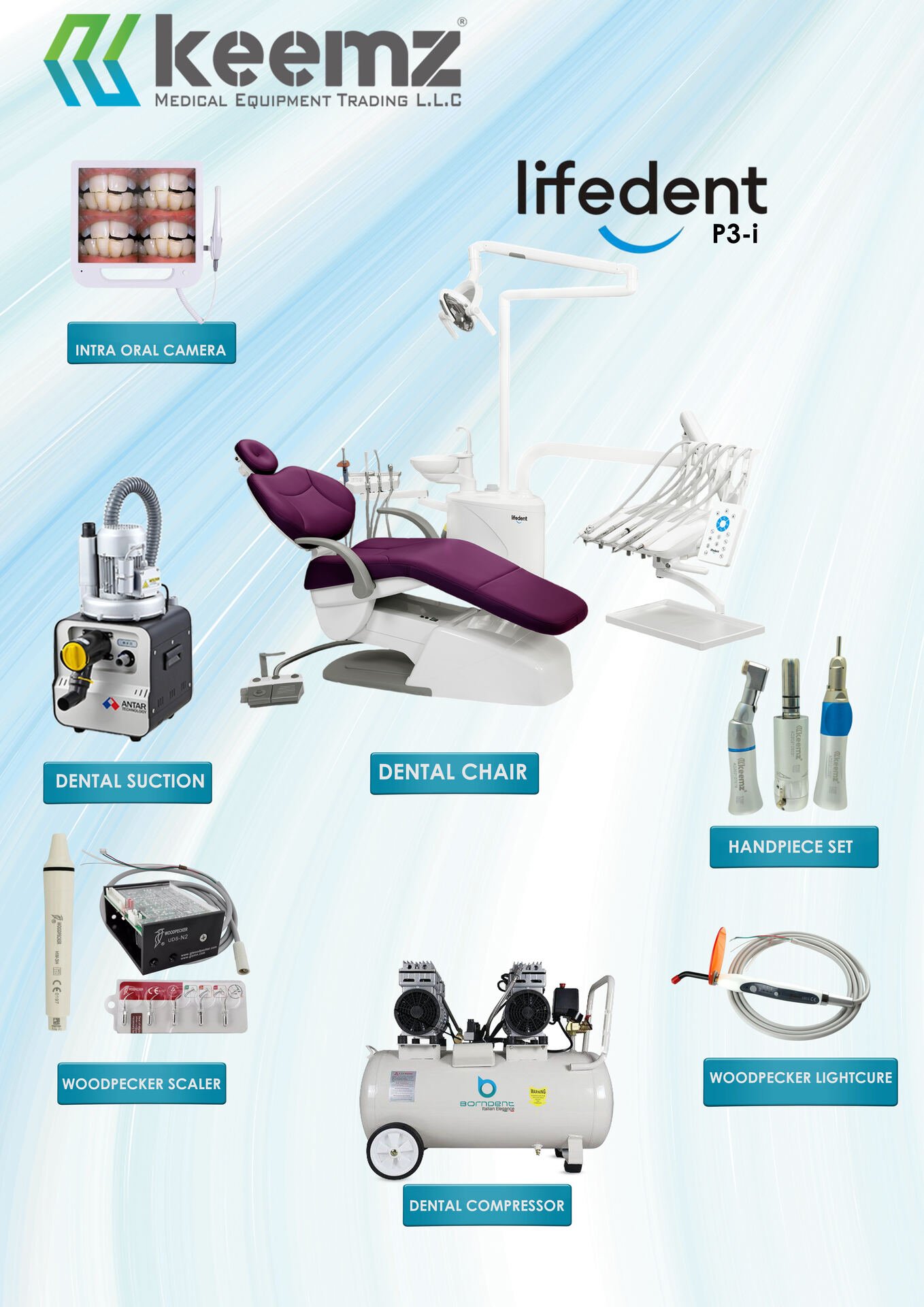 Borndent whitening unit